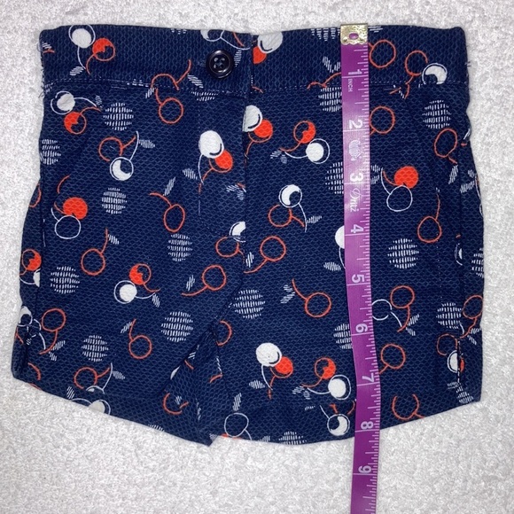 JANIE AND JACK St Tropez Sun Navy Blue Cherry Shorts Size 6-12m - Picture 4 of 8